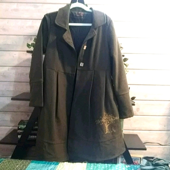 4 Piece Tree Coat and Dress Set Boho Lagenlook - Picture 4 of 16